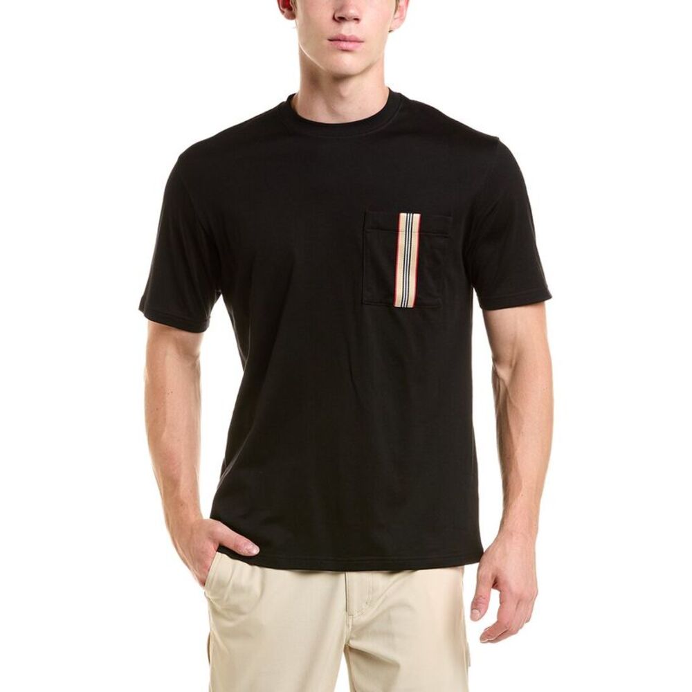 Burberry Mens  T-Shirt, Black